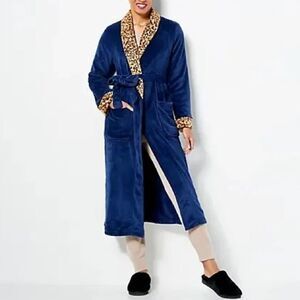STAN HERMAN  CLASSIC PLUSH SAFARI WRAP ROBE